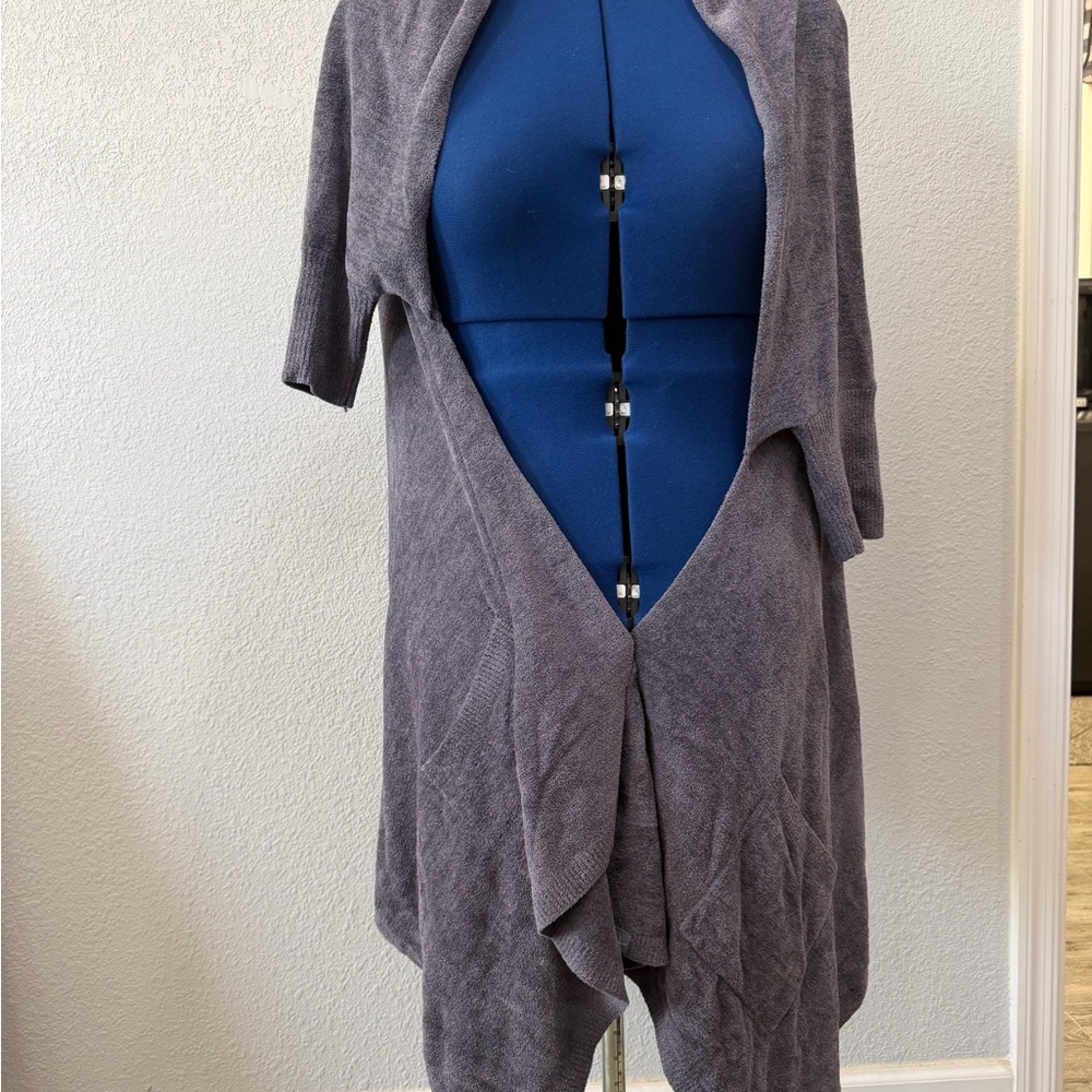 Barefoot Dreams Gray Lounging/Travel Shawl